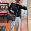 Louis Vuitton Borsa Speedy Bandoulière 25 in Pelle Monogram Empreinte Blu