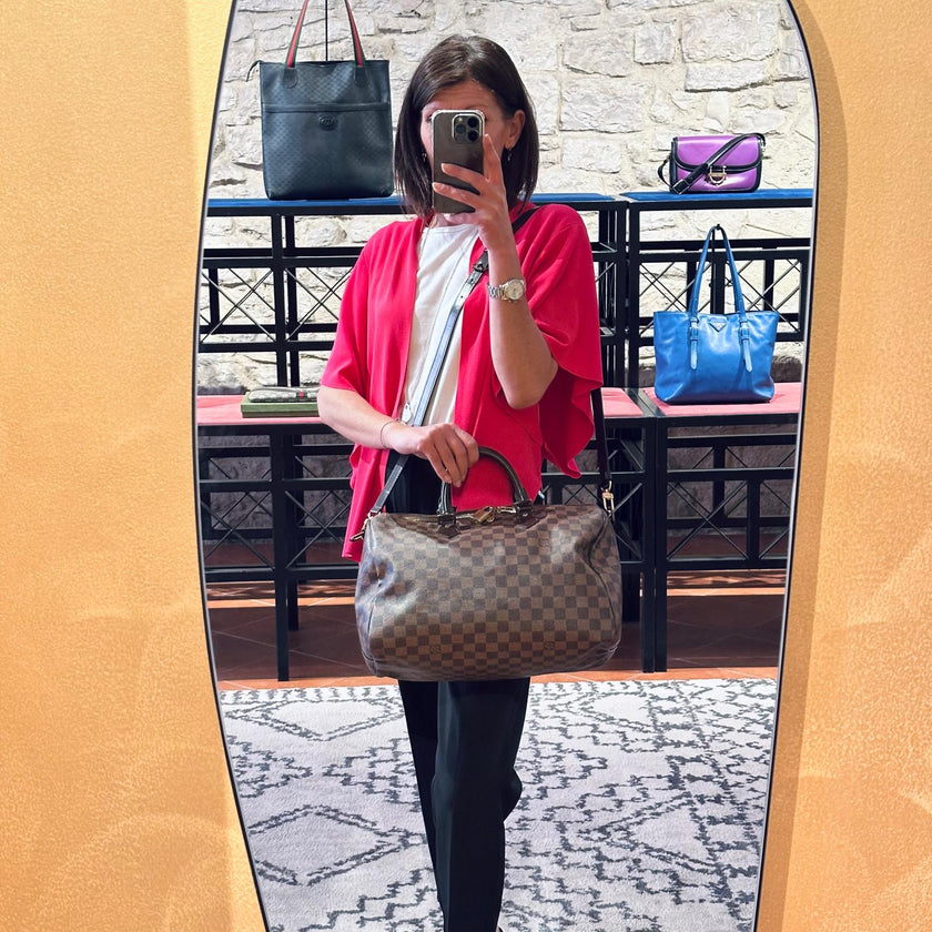 Louis Vuitton Borsa Speedy Bandoulière 35 Damier Ebene