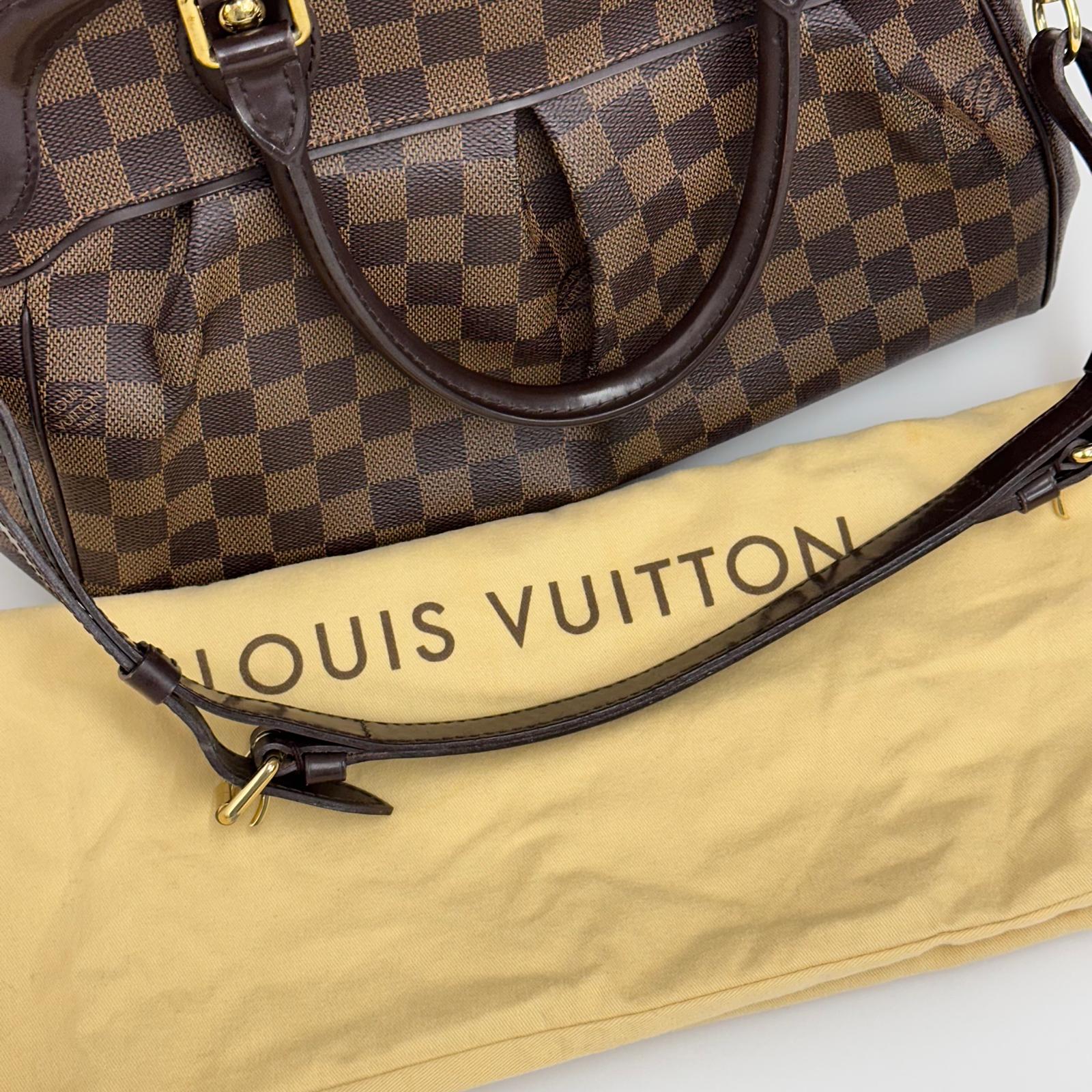Louis Vuitton Borsa Trevi PM a mano e tracolla in tela Damier Ebene