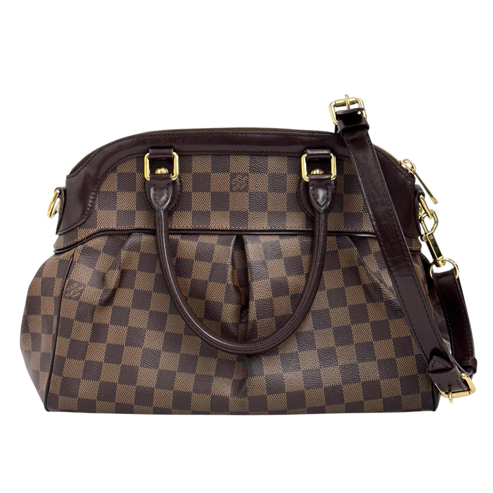 Louis Vuitton Borsa Trevi PM a mano e tracolla in tela Damier Ebene