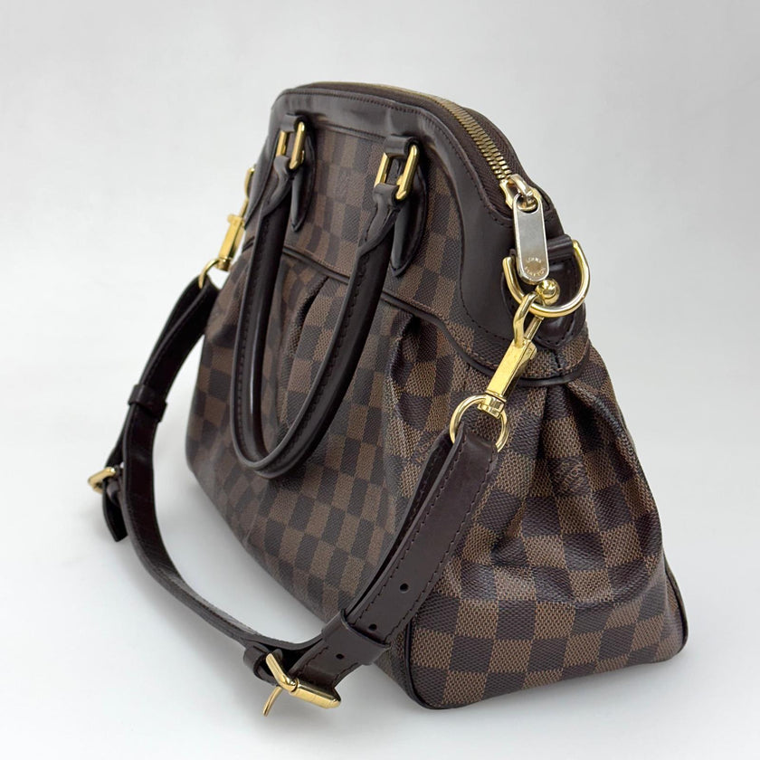 Louis Vuitton Borsa Trevi PM a mano e tracolla in tela Damier Ebene