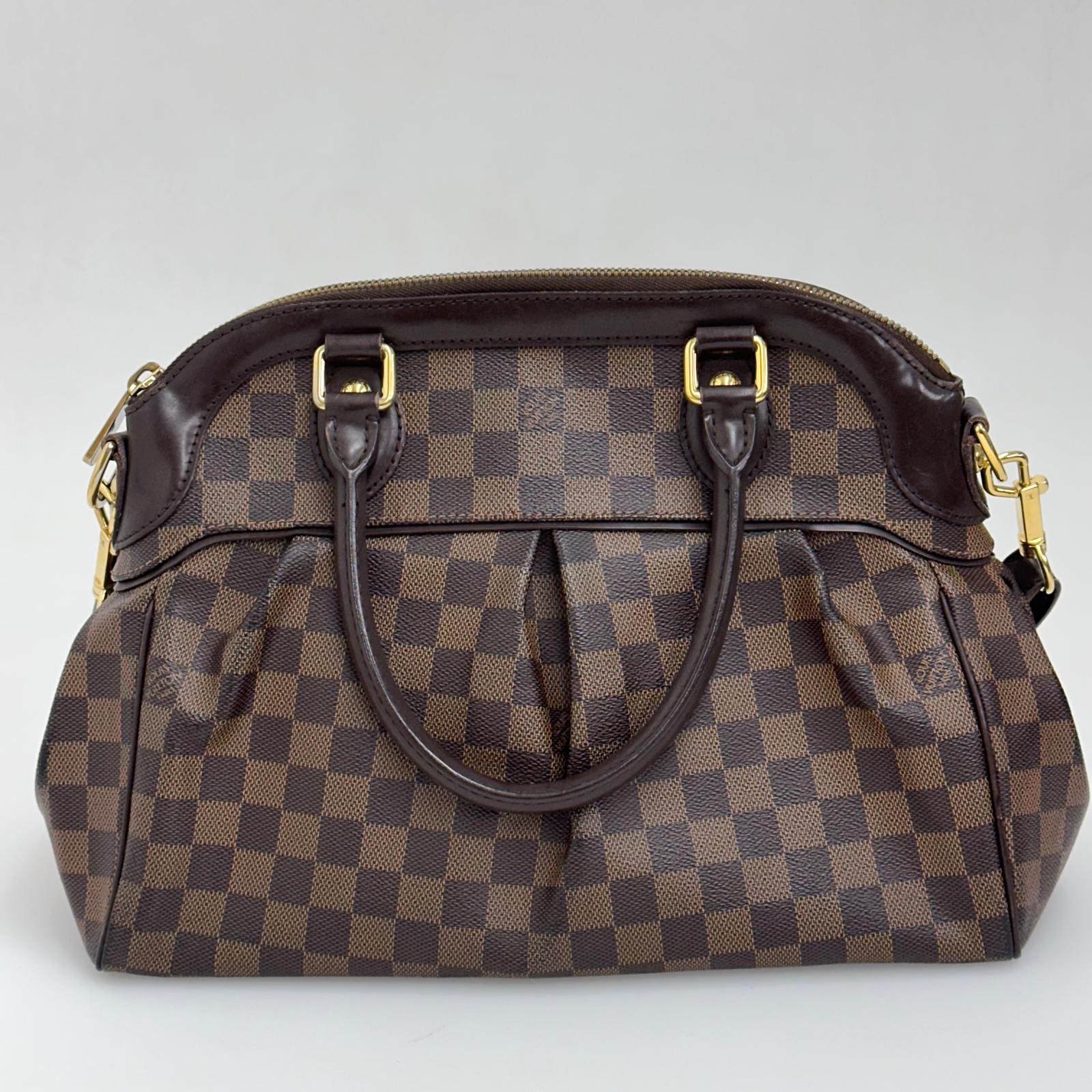 Louis Vuitton Borsa Trevi PM a mano e tracolla in tela Damier Ebene