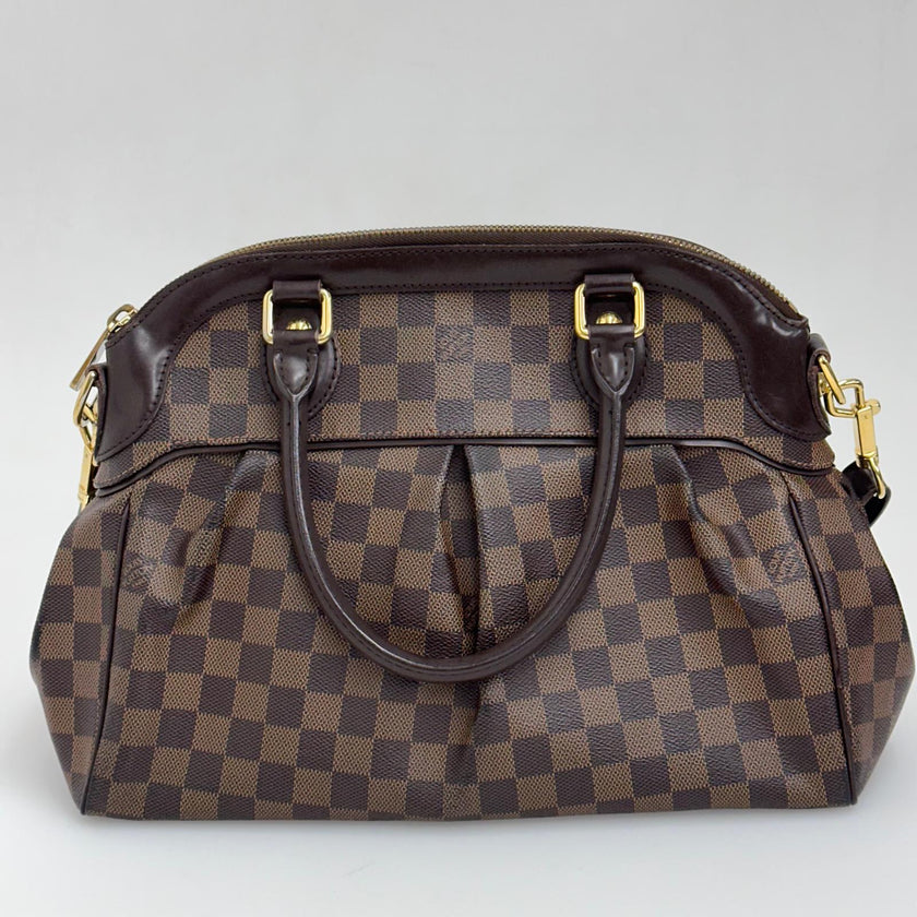 Louis Vuitton Borsa Trevi PM a mano e tracolla in tela Damier Ebene