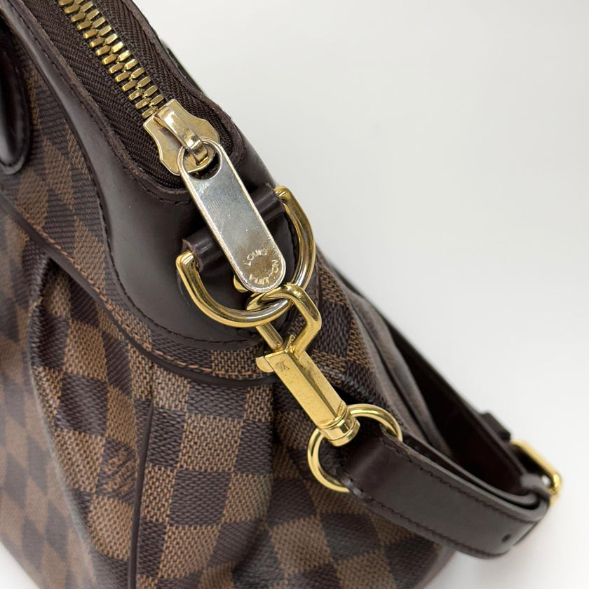 Louis Vuitton Borsa Trevi PM a mano e tracolla in tela Damier Ebene