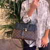 Louis Vuitton Borsa a Mano Venus in Tela Monogram e Pelle Nera
