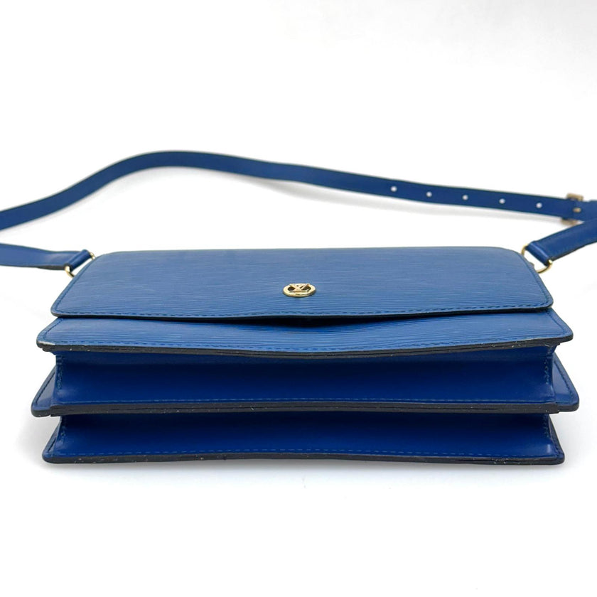 Louis Vuitton Borsa a Tracolla Saint Cloud Epi Toledo Blue