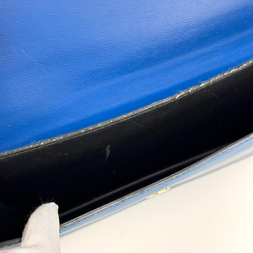Louis Vuitton Borsa a Tracolla Saint Cloud Epi Toledo Blue