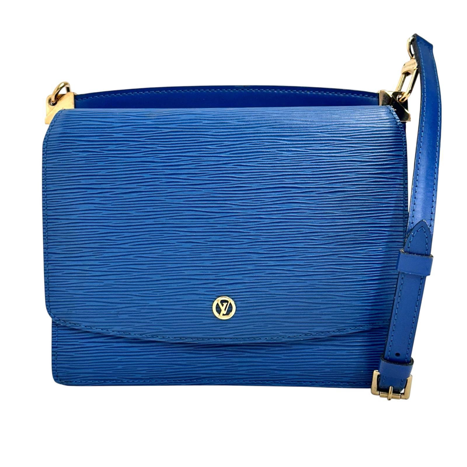 Louis Vuitton Borsa a Tracolla Saint Cloud Epi Toledo Blue