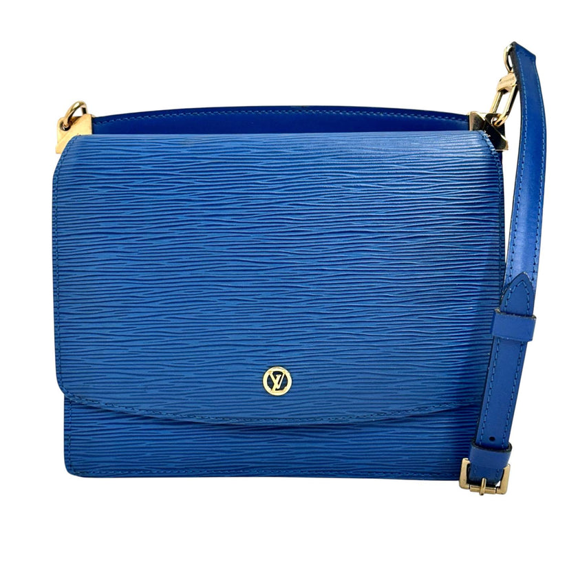 Louis Vuitton Borsa a Tracolla Saint Cloud Epi Toledo Blue