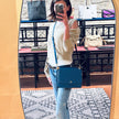 Louis Vuitton Borsa a Tracolla Saint Cloud Epi Toledo Blue