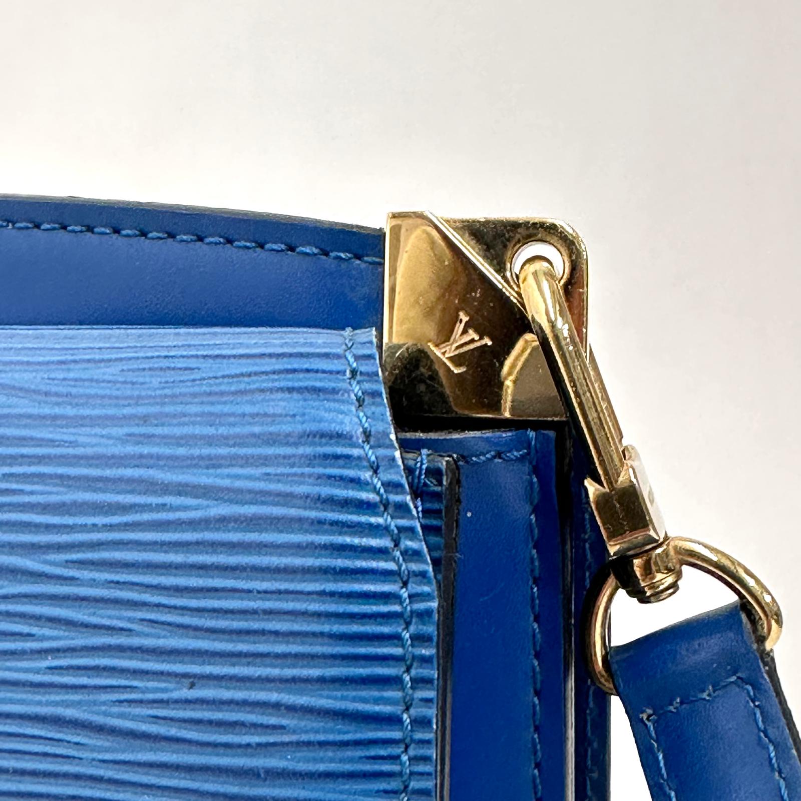 Louis Vuitton Borsa a Tracolla Saint Cloud Epi Toledo Blue