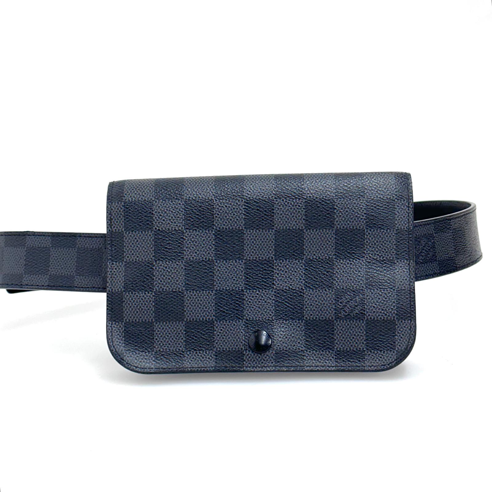 Louis Vuitton Borsa a cintura modello Pochette Florentine Damier Graphite