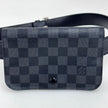 Louis Vuitton Borsa a cintura modello Pochette Florentine Damier Graphite