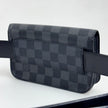 Louis Vuitton Borsa a cintura modello Pochette Florentine Damier Graphite