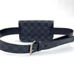 Louis Vuitton Borsa a cintura modello Pochette Florentine Damier Graphite