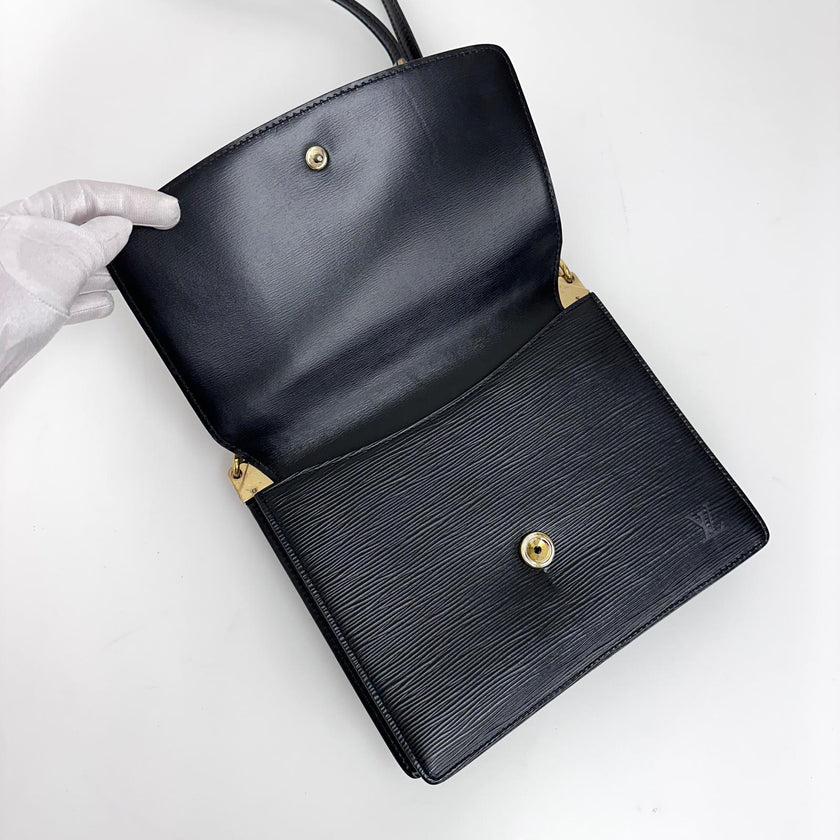 Louis Vuitton Borsa a spalla Grenelle Epi Noir Vintage anni 90
