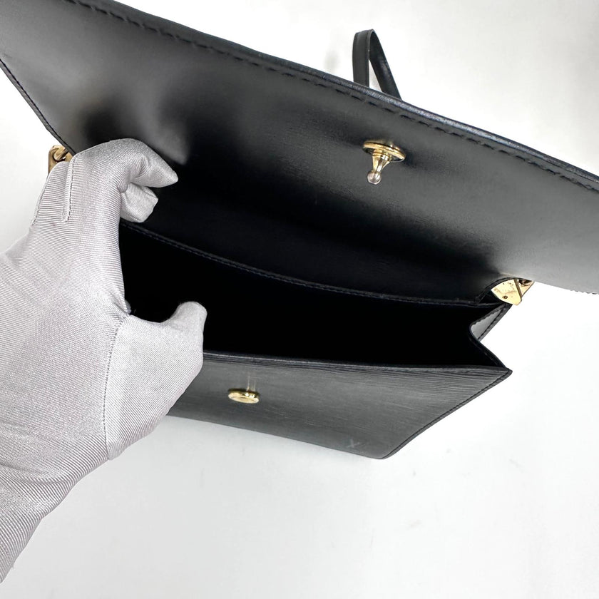 Louis Vuitton Borsa a spalla Grenelle Epi Noir Vintage anni 90