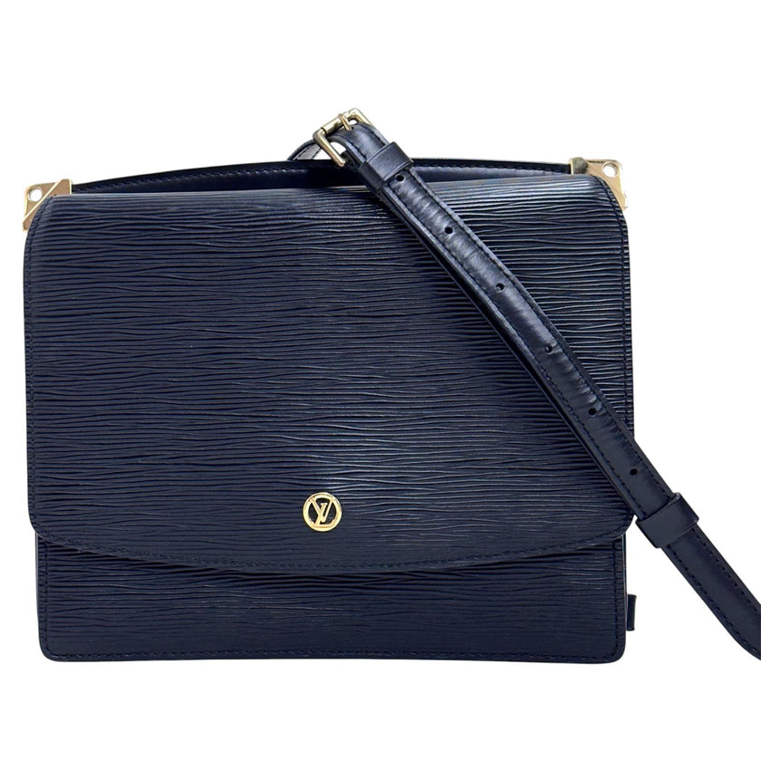 Louis Vuitton Borsa a spalla Grenelle Epi Noir Vintage anni 90