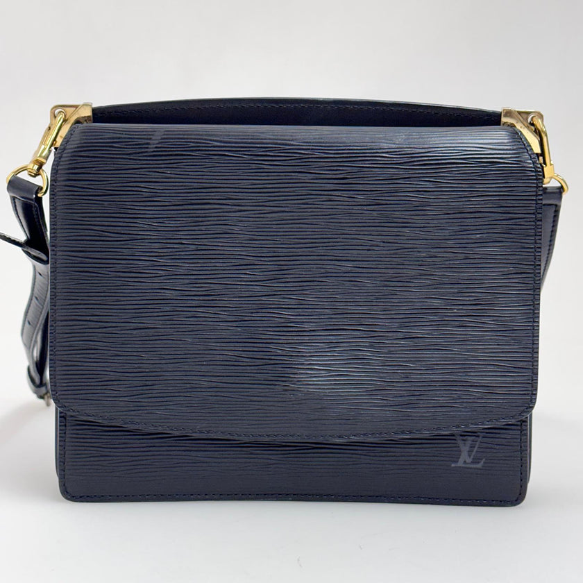 Louis Vuitton Borsa a spalla Grenelle Epi Noir Vintage anni 90