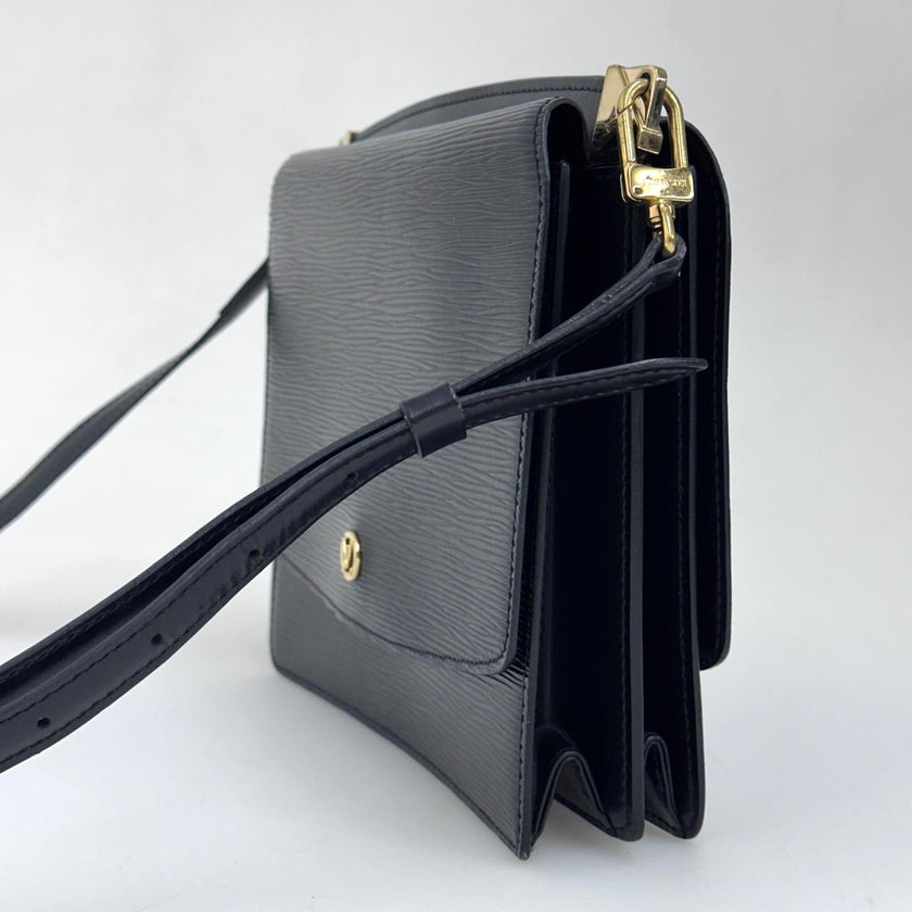 Louis Vuitton Borsa a spalla Grenelle Epi Noir Vintage anni 90