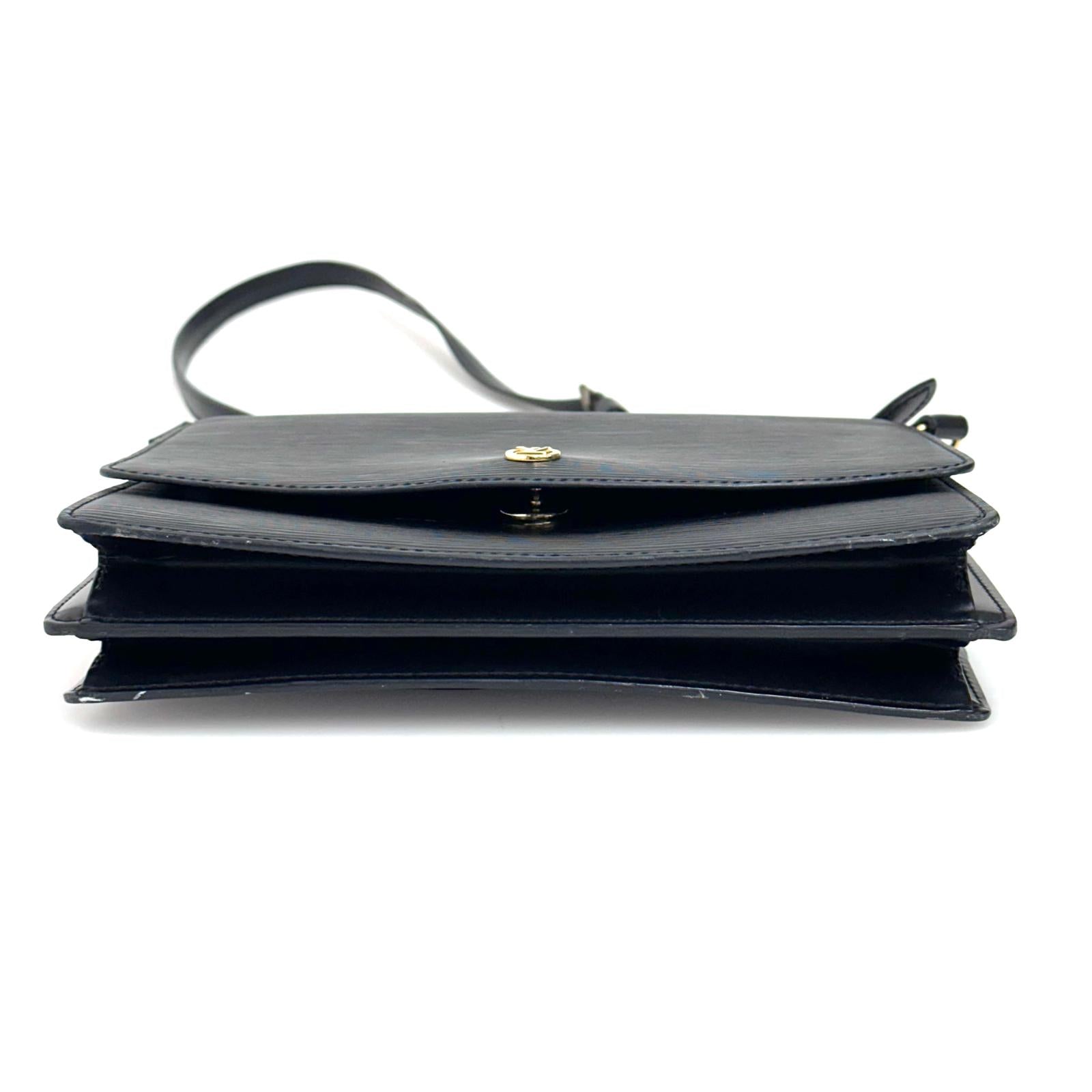 Louis Vuitton Borsa a spalla Grenelle Epi Noir Vintage anni 90