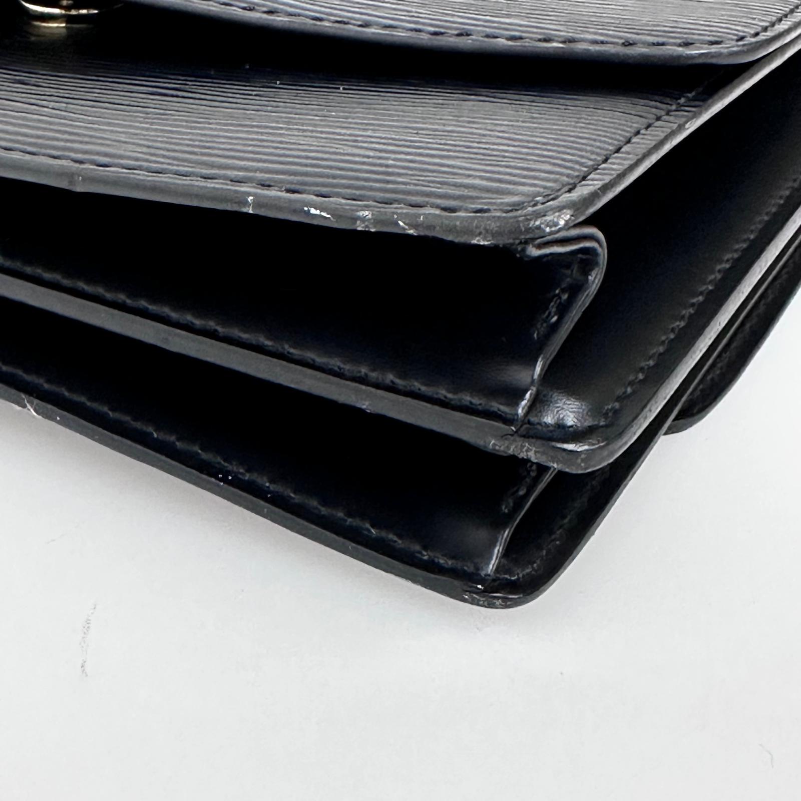Louis Vuitton Borsa a spalla Grenelle Epi Noir Vintage anni 90