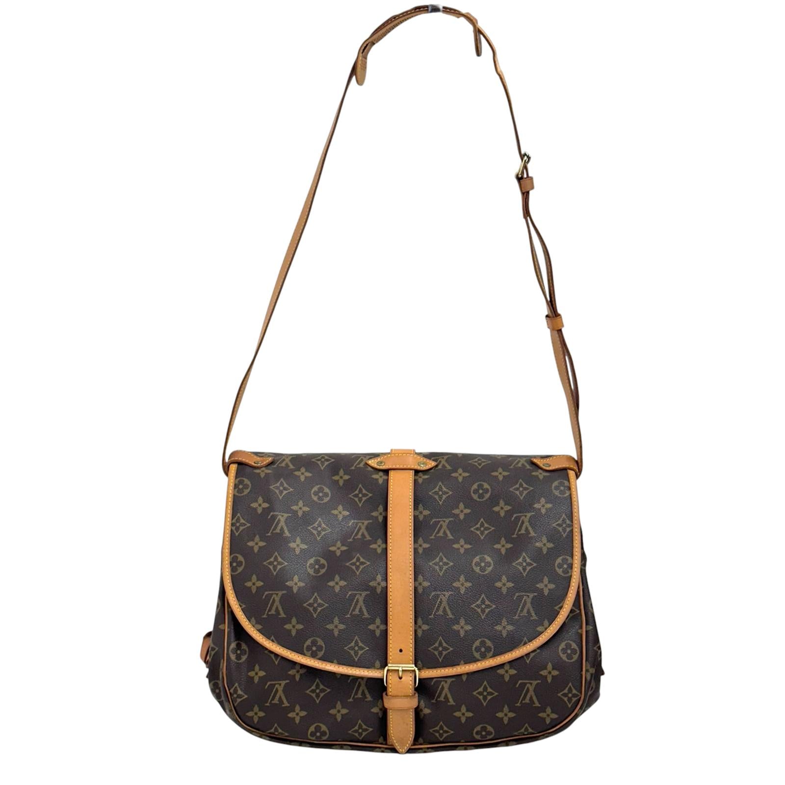 Louis Vuitton Borsa a spalla Saumur 35 Monogram