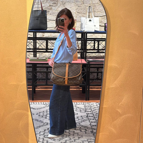 Louis Vuitton Borsa a spalla Saumur 35 Monogram