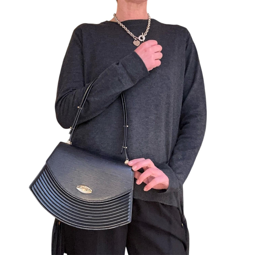 Louis Vuitton Borsa a spalla Tilsitt Epi nera