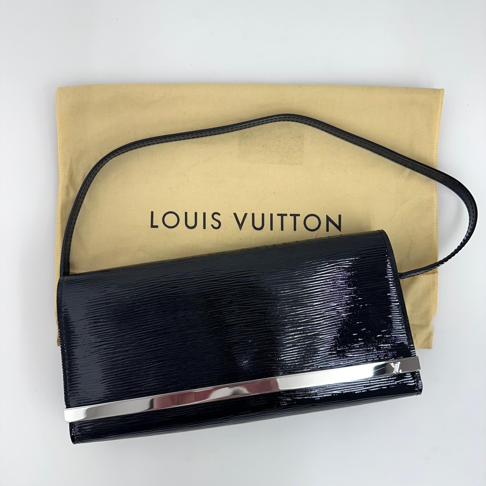 Louis Vuitton Borsa a spalla in pelle Epi Electric nera Vernis
