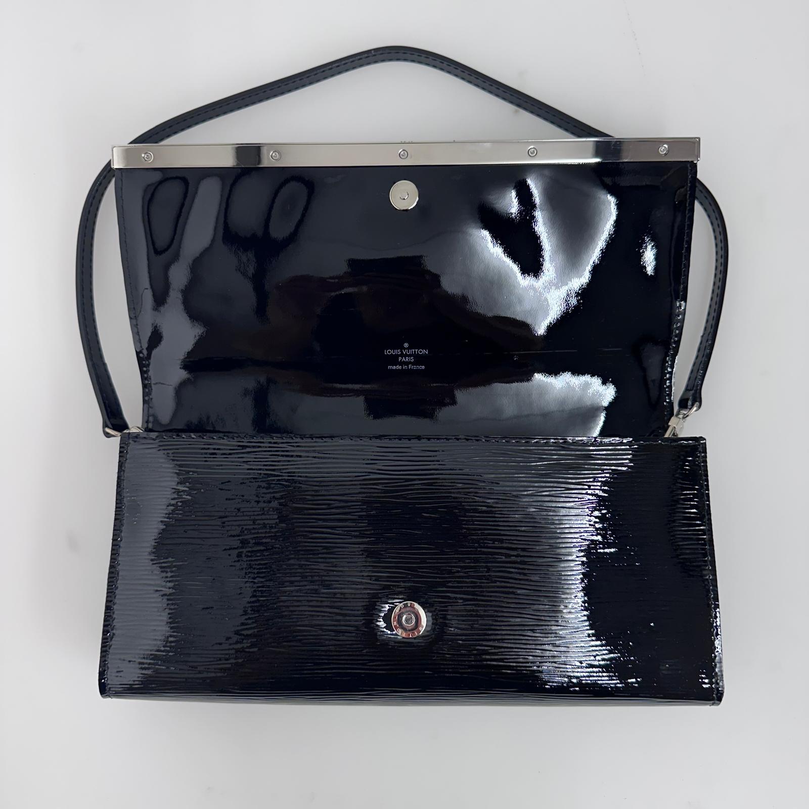 Louis Vuitton Borsa a spalla in pelle Epi Electric nera Vernis