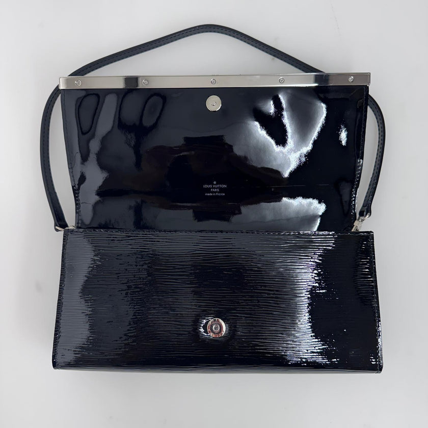 Louis Vuitton Borsa a spalla in pelle Epi Electric nera Vernis