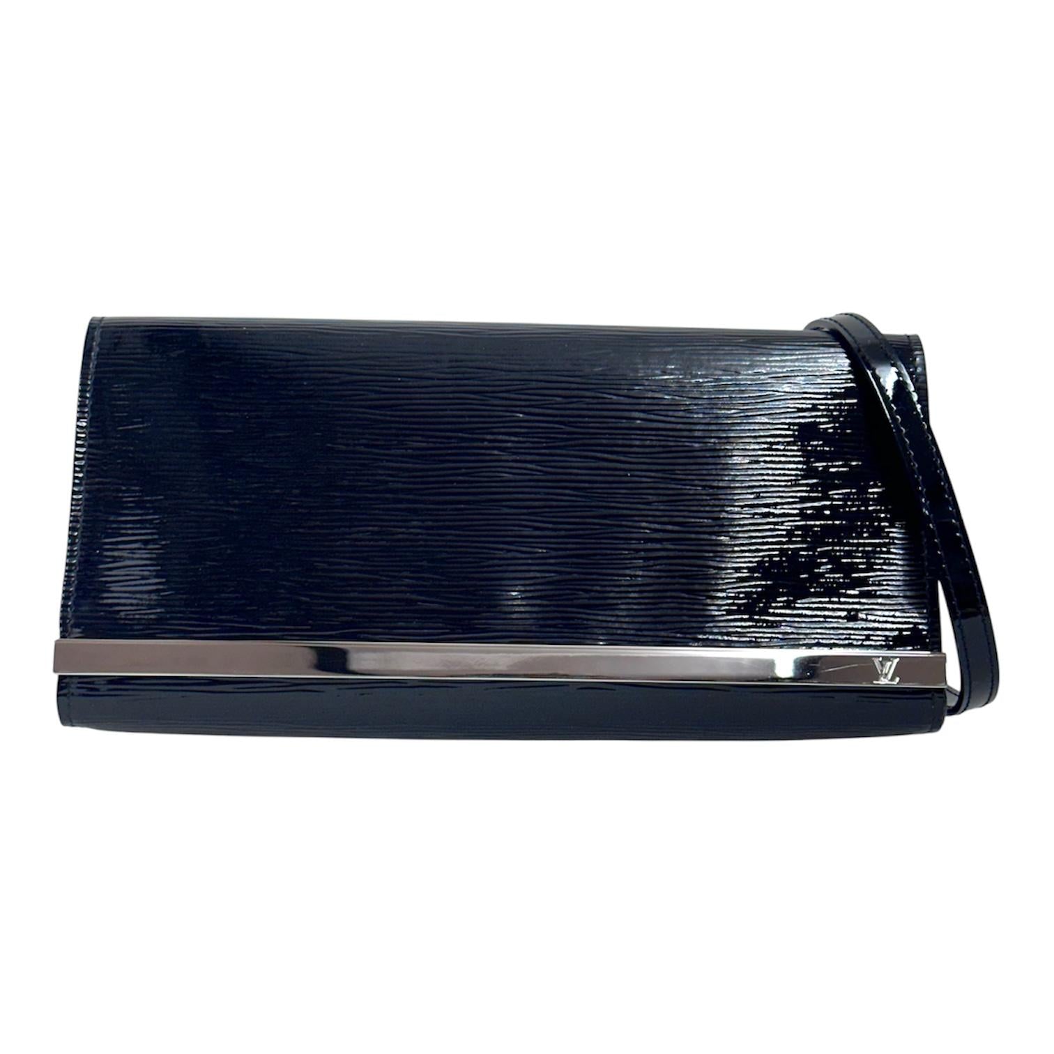 Louis Vuitton Borsa a spalla in pelle Epi Electric nera Vernis