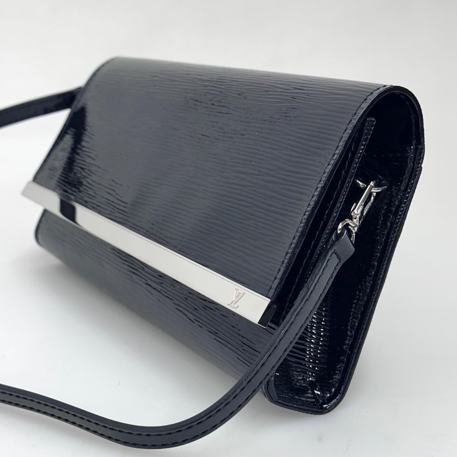 Louis Vuitton Borsa a spalla in pelle Epi Electric nera Vernis