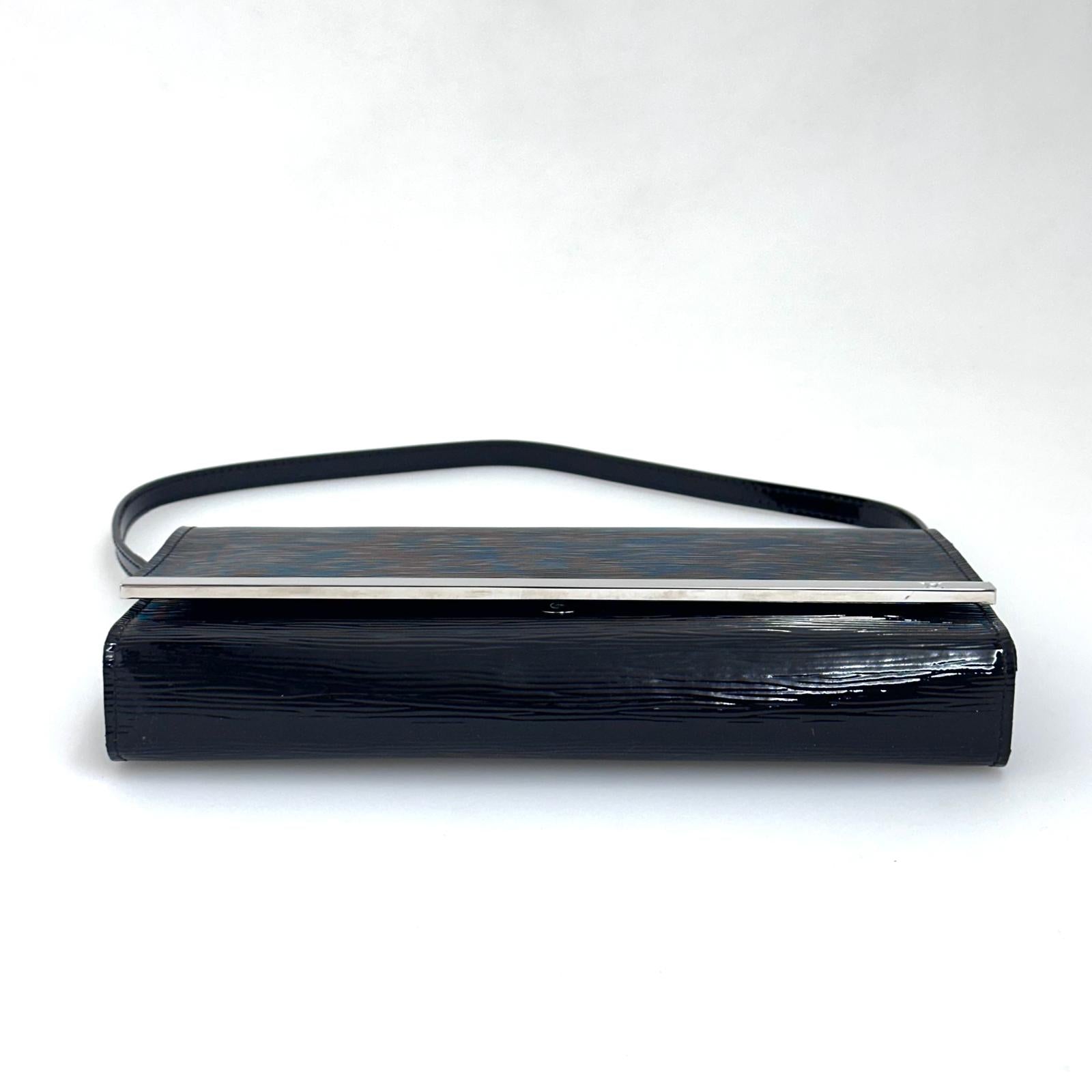 Louis Vuitton Borsa a spalla in pelle Epi Electric nera Vernis