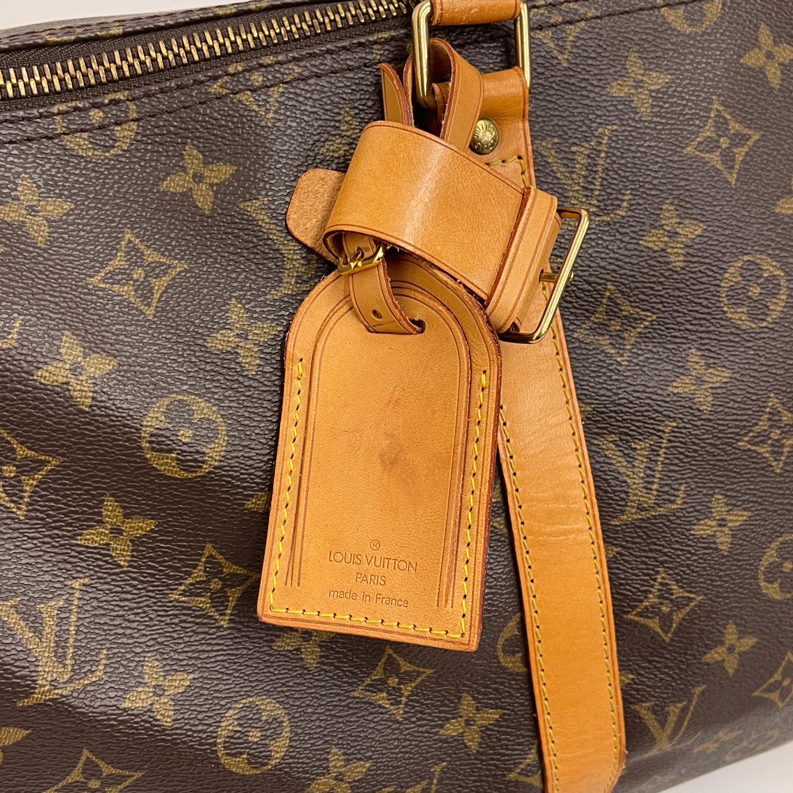 Louis Vuitton Borsa da Viaggio a Tracolla Keepall Bandoulière 50 in Tela Monogram