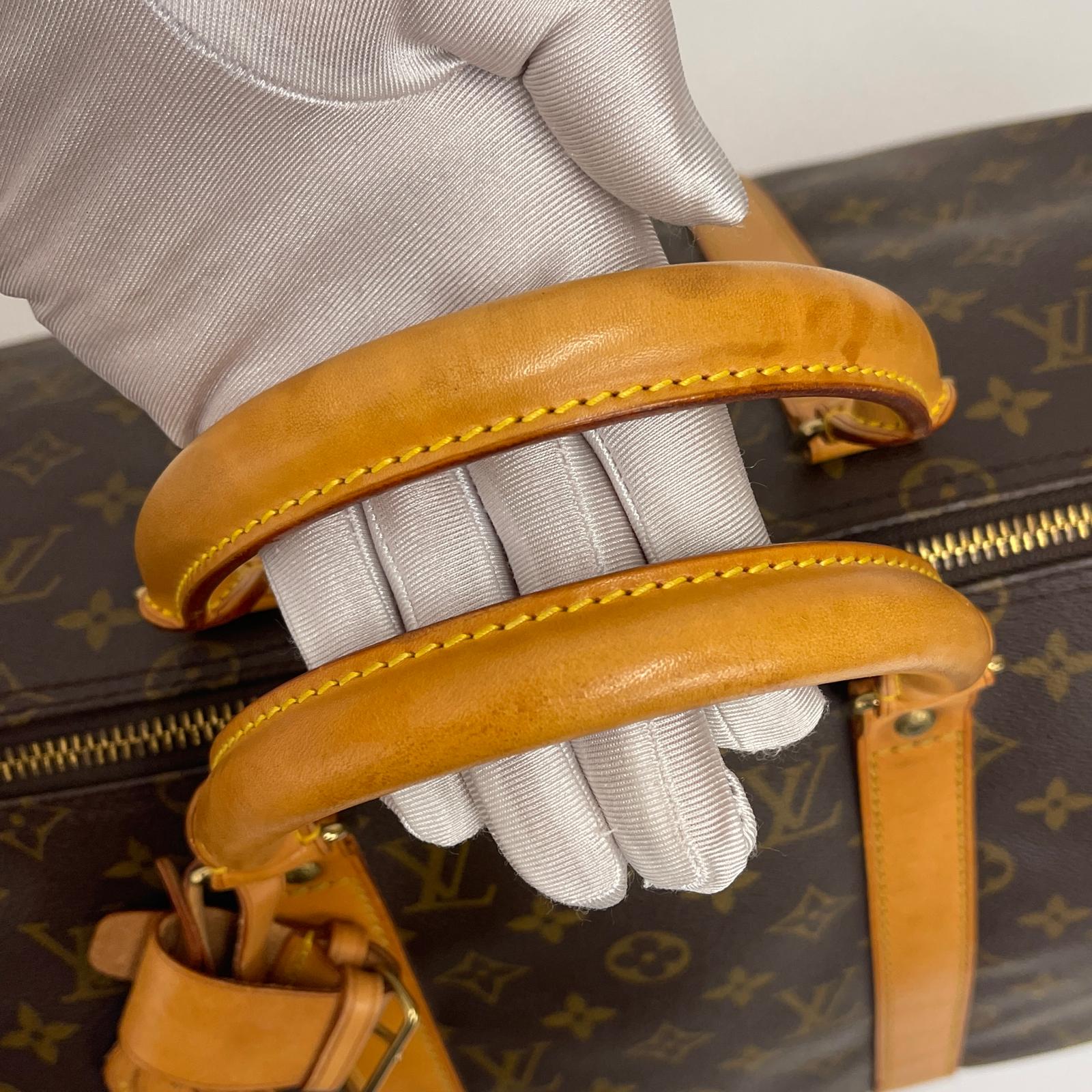 Louis Vuitton Borsa da Viaggio a Tracolla Keepall Bandoulière 50 in Tela Monogram