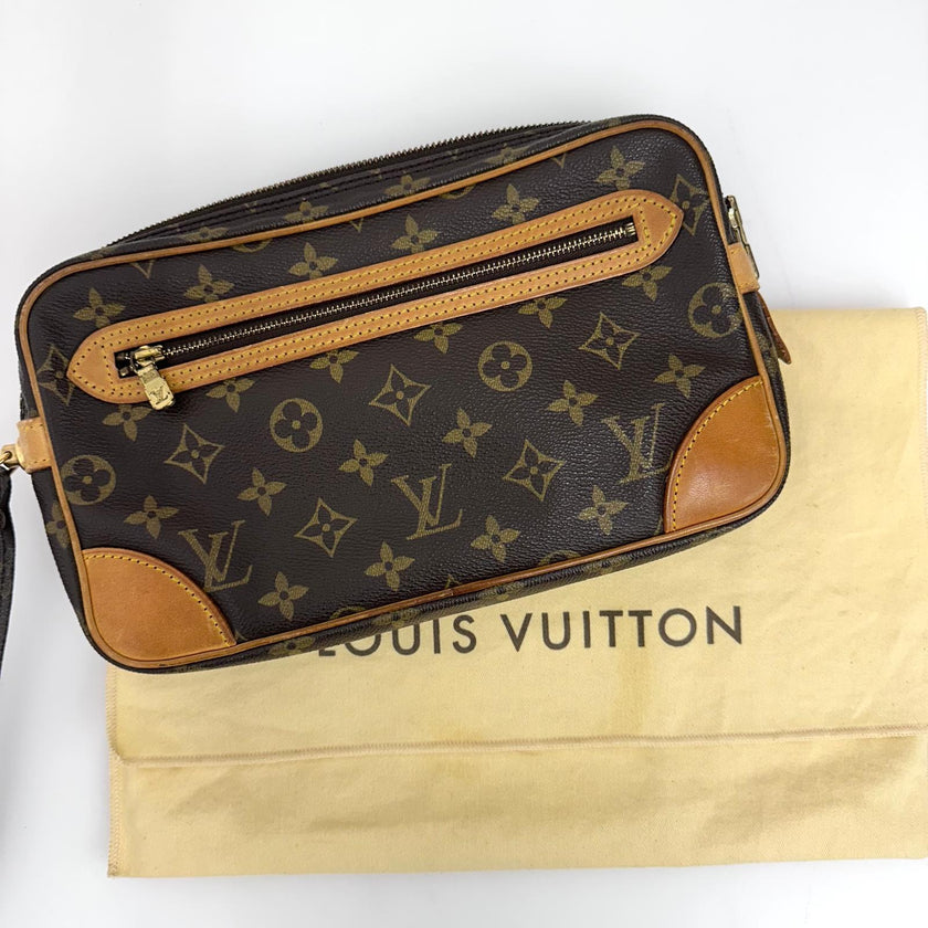 Louis Vuitton Clatch Marly Dragonne GM in tela Monogram