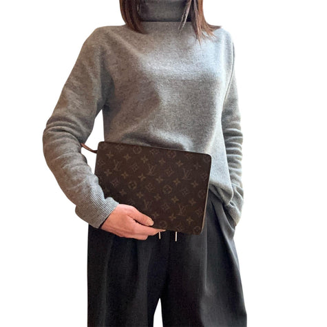 Louis Vuitton Clatch Pochette in tela Monogram