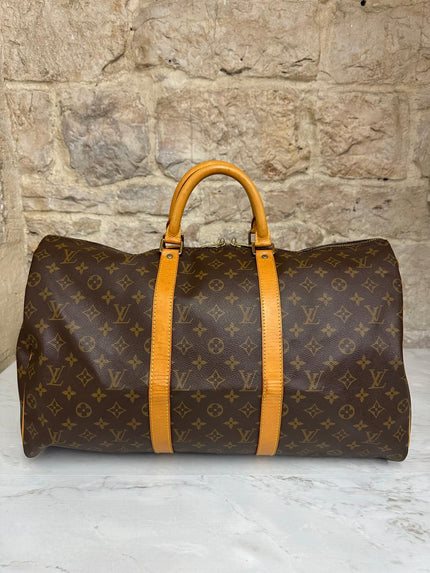 Louis Vuitton Keepall 50 Vintage in tela Monogram