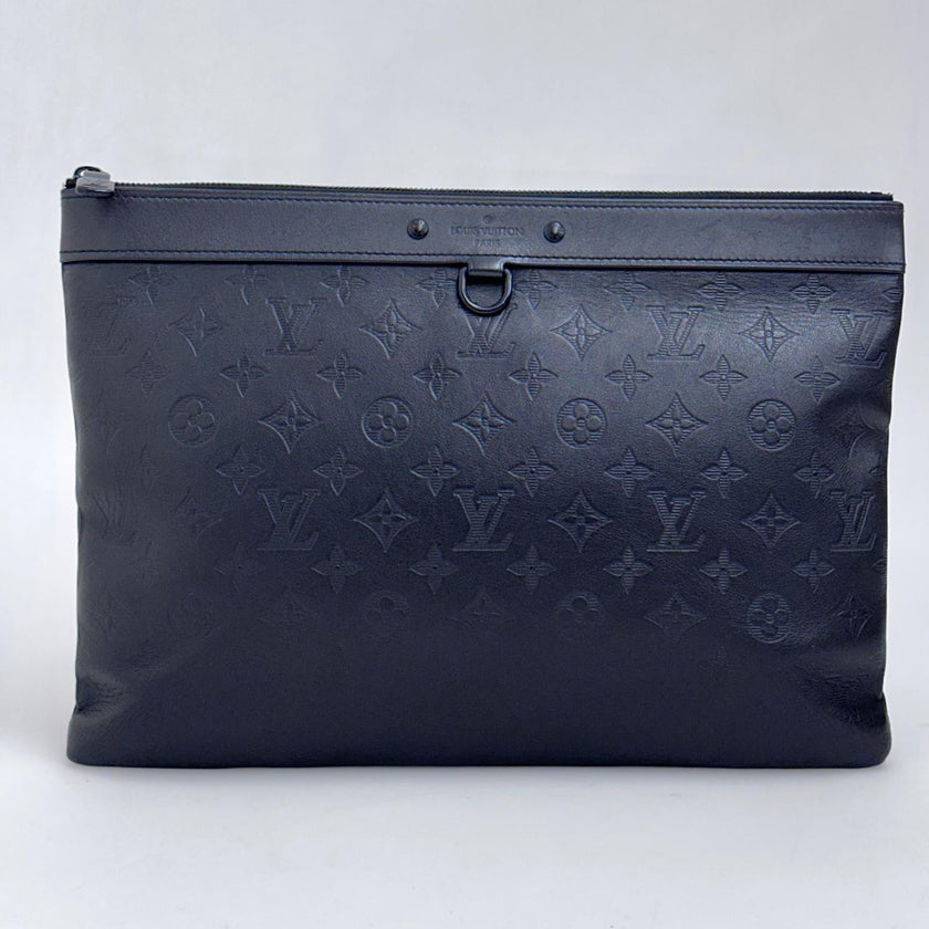 Louis Vuitton Maxi Pochette Monogram Empreinte in pelle nera