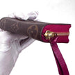 Louis Vuitton Porta Carte Zippy Coin Purse Monogram con Profili Bordeaux