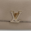 Louis Vuitton Portafoglio Capucines in pelle beige