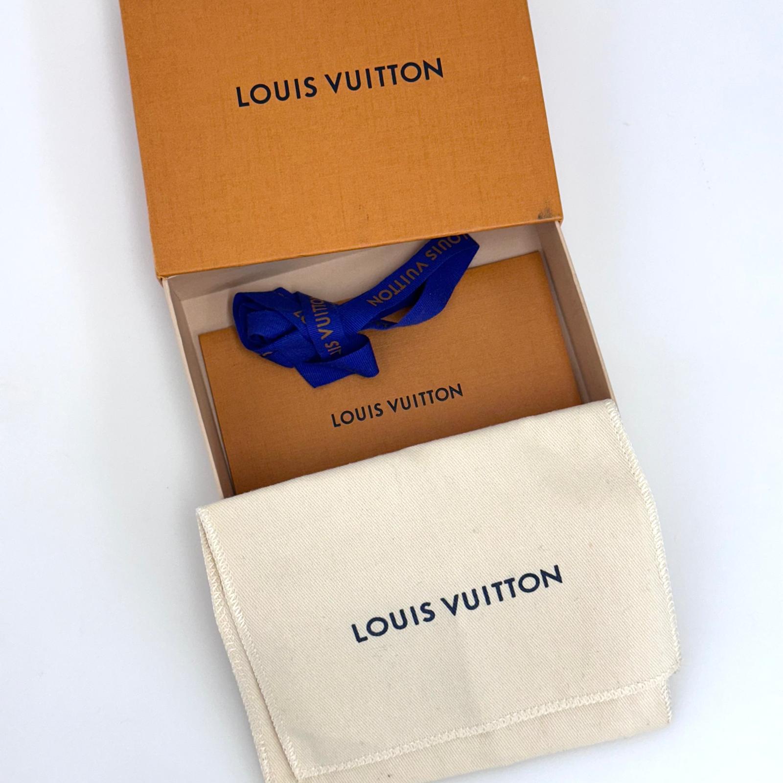 Louis Vuitton Portafoglio Lockme Compact in pelle nera
