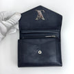 Louis Vuitton Portafoglio Lockme Compact in pelle nera