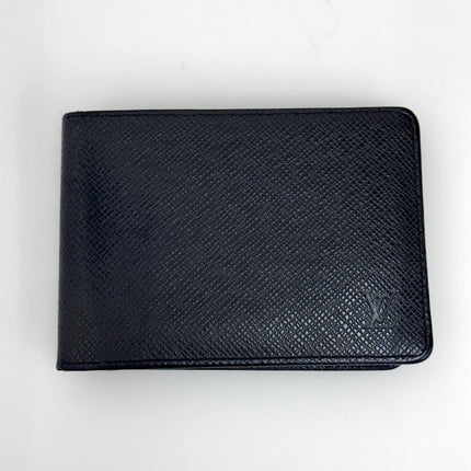 Louis Vuitton Portafoglio Multiple in pelle Taïga nero