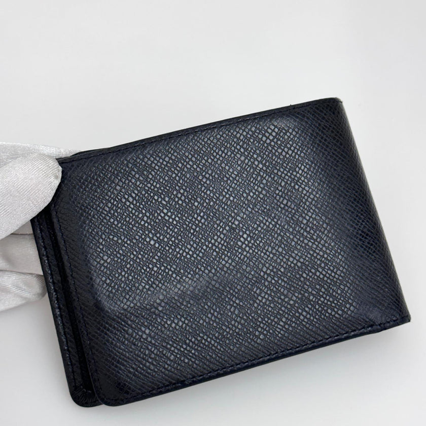 Louis Vuitton Portafoglio Multiple in pelle Taïga nero