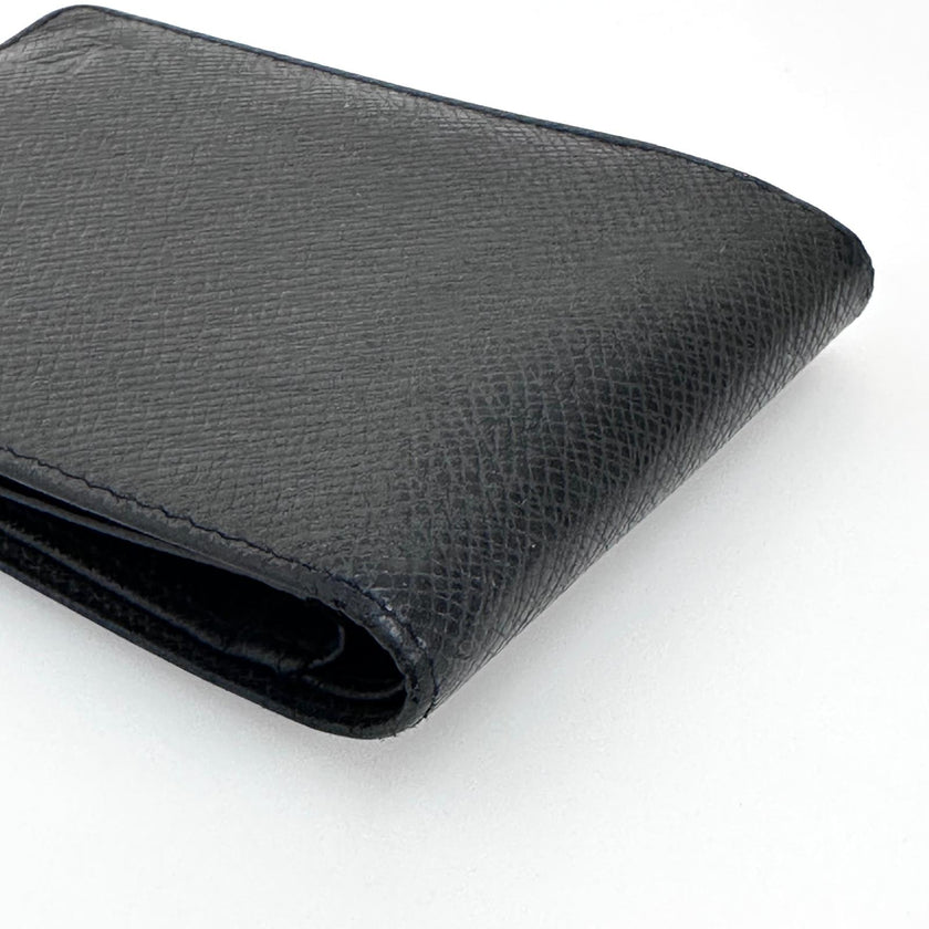 Louis Vuitton Portafoglio Multiple in pelle Taïga nero