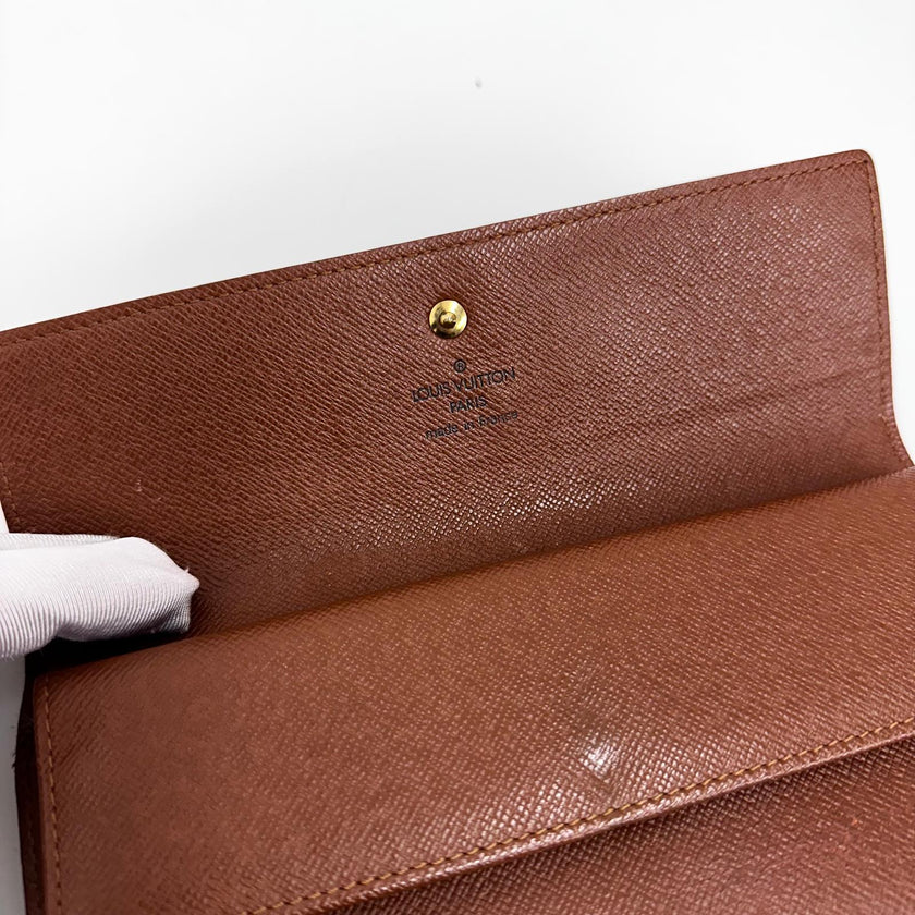 Louis Vuitton Portafoglio Sarah in Tela Monogram