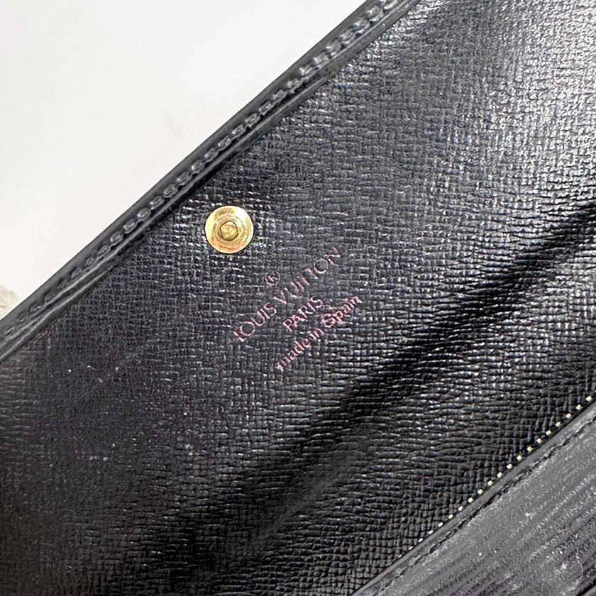 Louis Vuitton Portafoglio Sarah in pelle Epi nera
